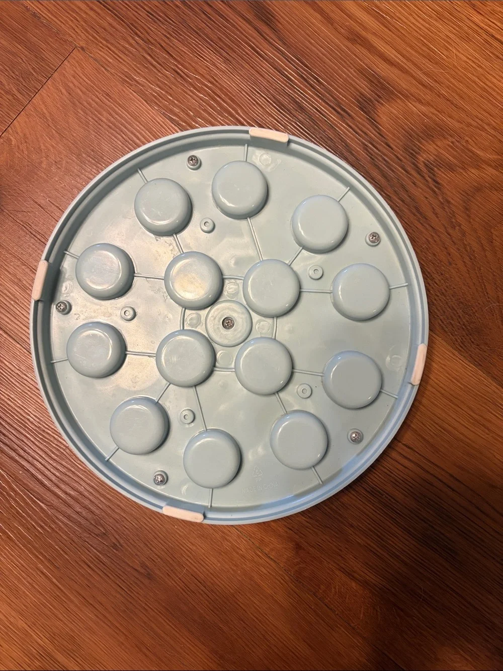 Source Unknown Interactive Puzzle Feeder in Blue, Pink, Tan and Gray